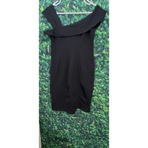NEW Lark & RO Asymmetrical Black Dress - Size 10